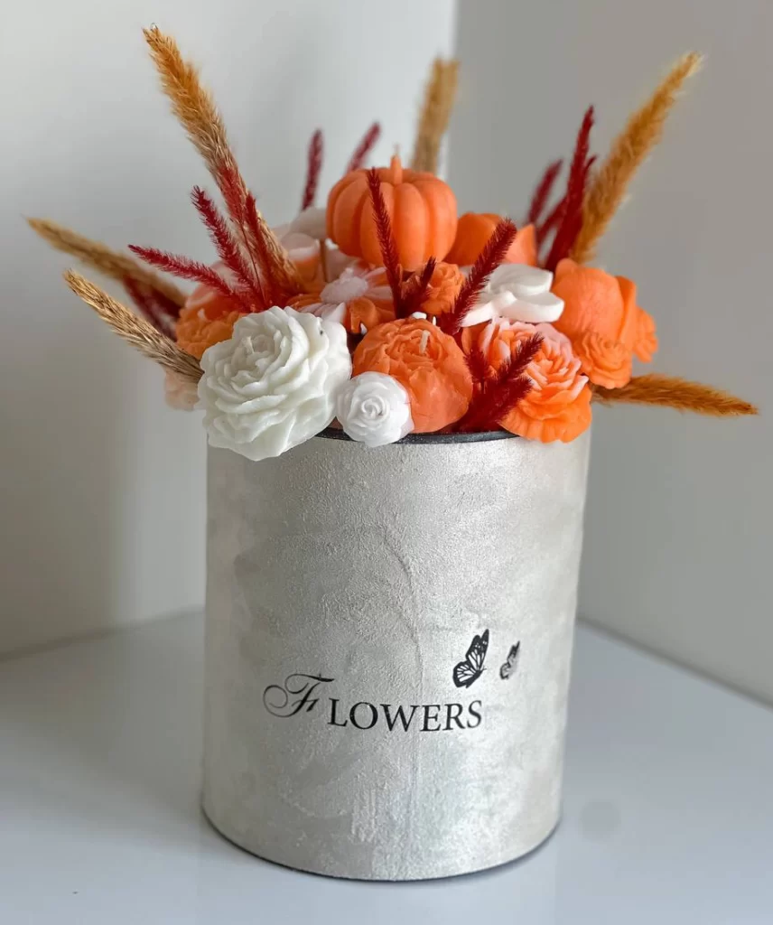 باکس گل شمعی دلوین