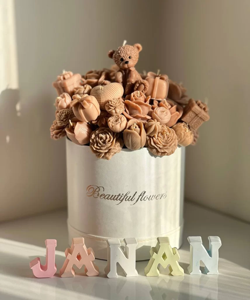 باکس گل شمعی موکایی