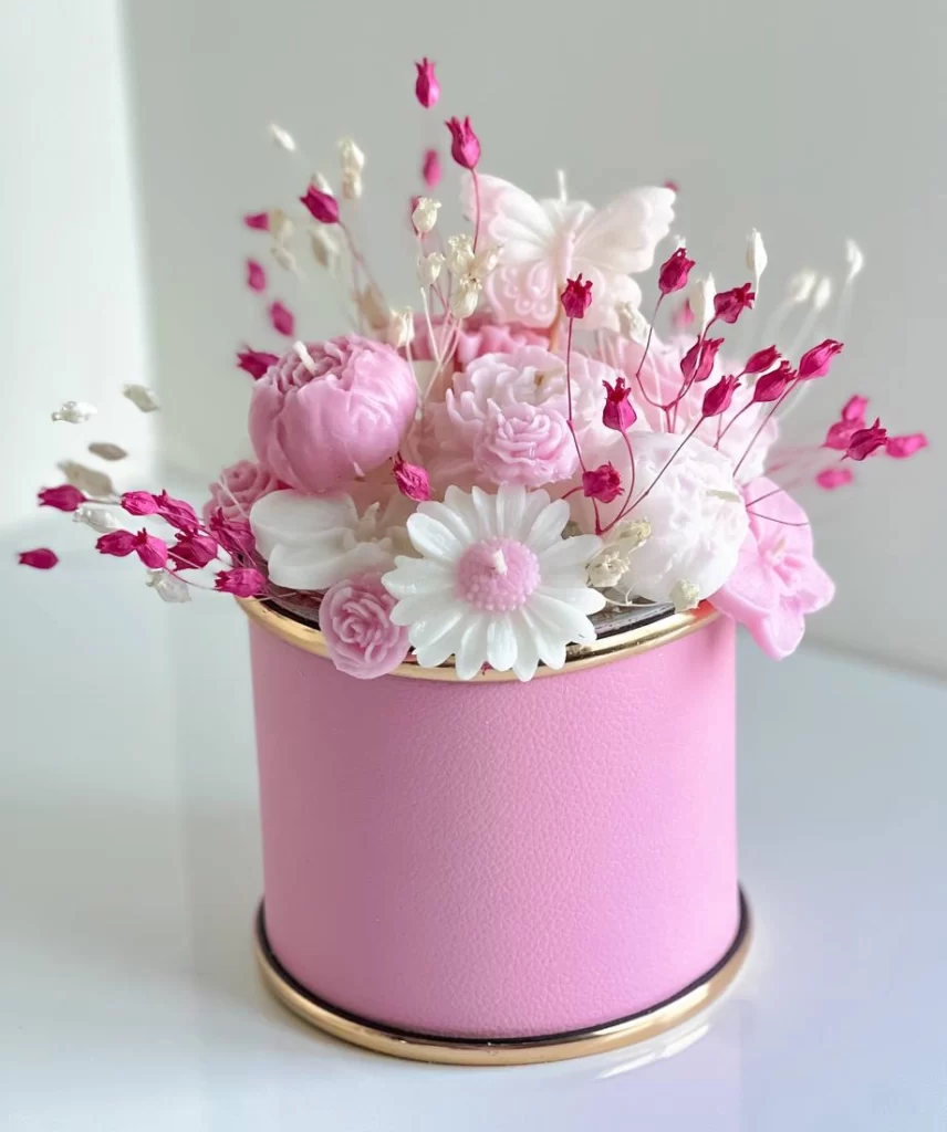 باکس گل شمعی شبنم